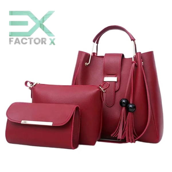 FactorX Luxury Handbag – Stylish PU Leather Crossbody & Shoulder Bag for Women