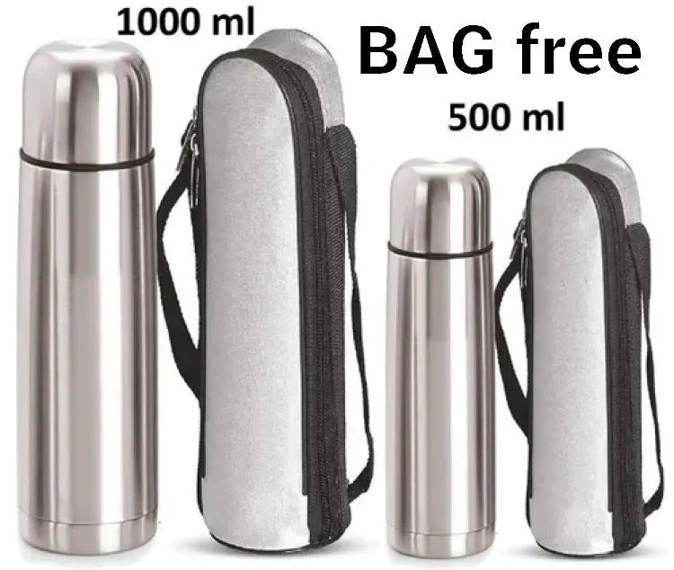 Premium Stainless Steel Vacuum Flask – Hot & Cold, Flip Lid, Travel-Friendly