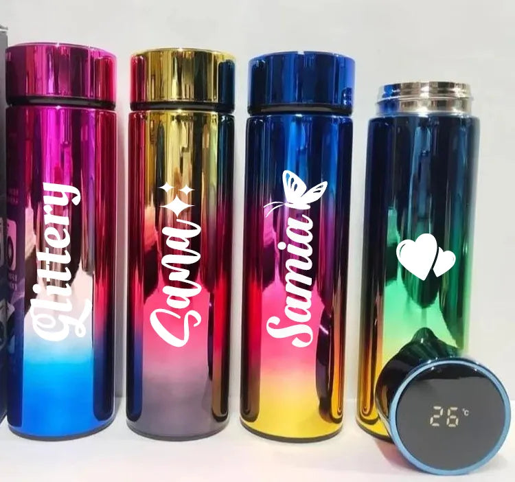 Personalized LED Thermos Bottle – 500ml Stainless Steel, Hot & Cold