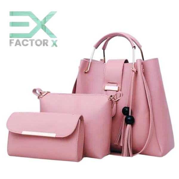 FactorX Luxury Handbag – Stylish PU Leather Crossbody & Shoulder Bag for Women