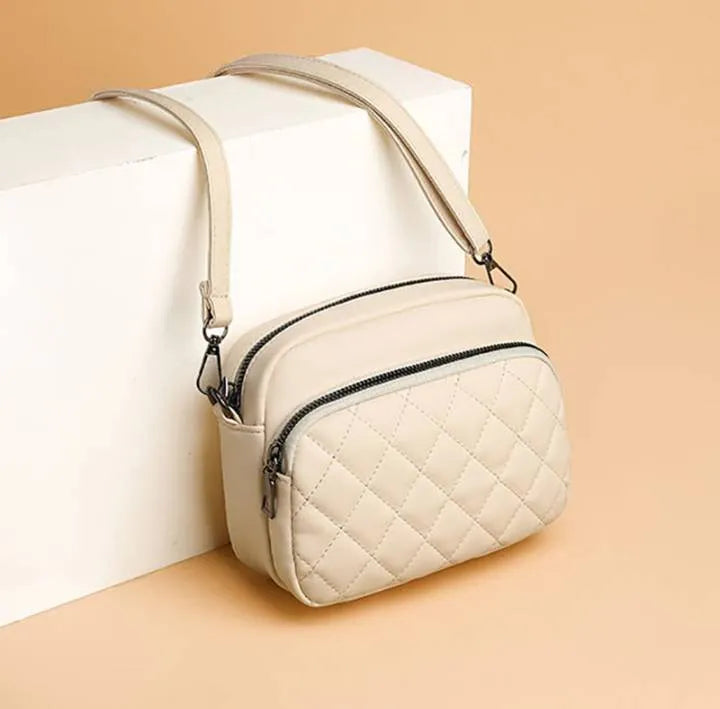 Mini Quilted Crossbody Bag – Stylish & Casual Shoulder Handbag for Girls