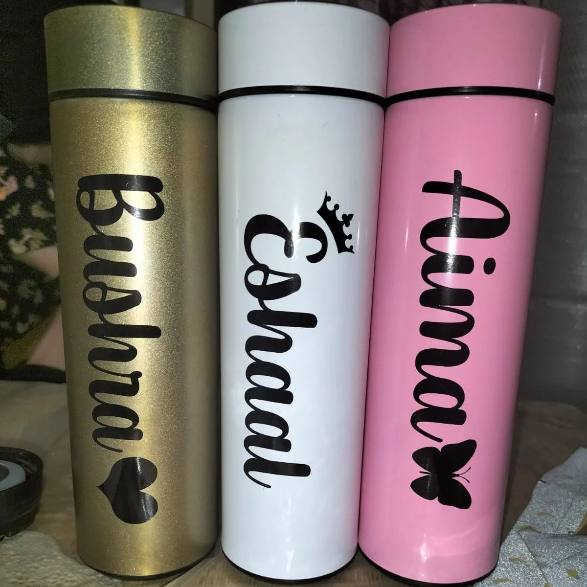 Personalized LED Thermos Bottle – 500ml Stainless Steel, Hot & Cold