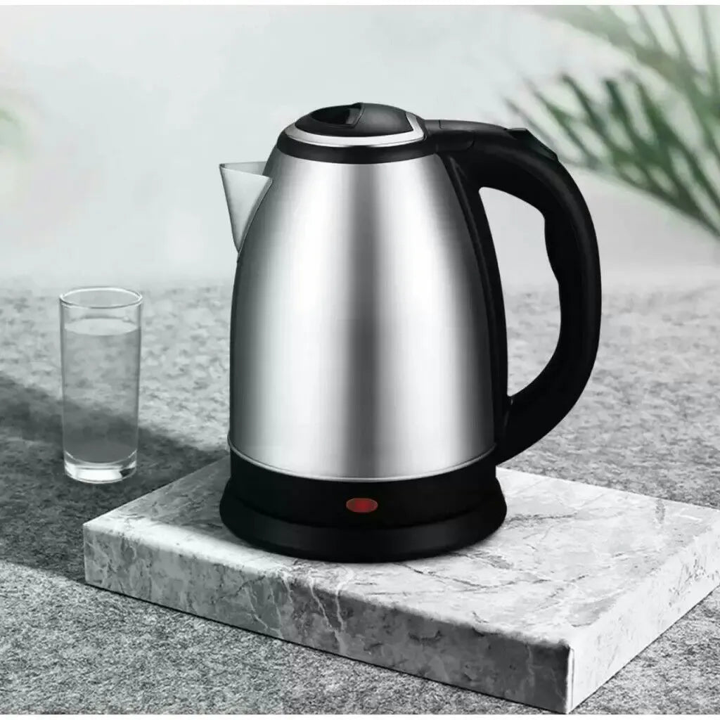 Imported 2L Electric Kettle – 1500W Stainless Steel, Fast Boil & Safe