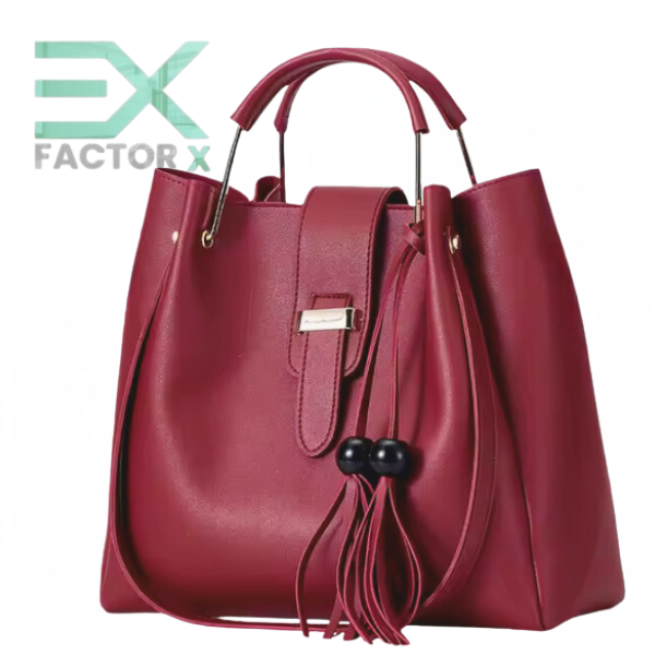 FactorX Luxury Handbag – Stylish PU Leather Crossbody & Shoulder Bag for Women