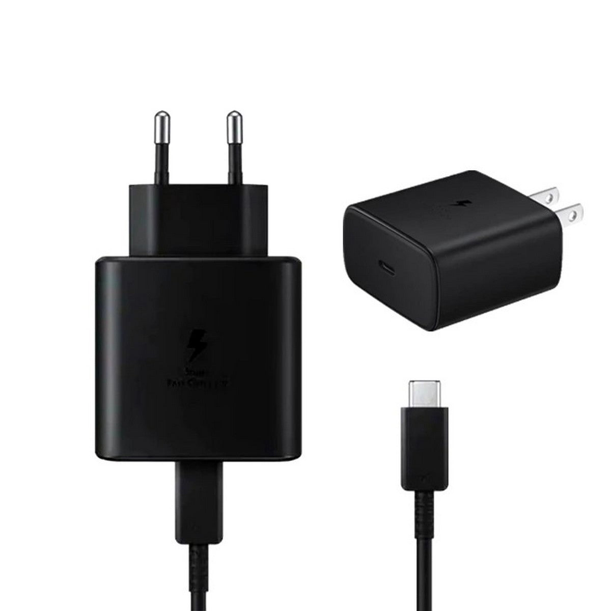 Original Samsung 45W Super Fast Charger with Type-C Cable | PD Charger for All Phones - Global Certified